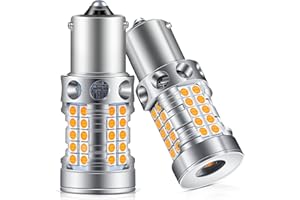 GJTIANXK 7507 PY21W BAU15S LED Bulbs for Turn Signal Light Amber Yellow 2200K 4000LM Extremely Bright CANBUS Error Free 2641A 12496 7507AST LED Bulbs Replacement (Pack of 2)