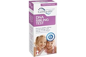 Genovate DNA Sibling Test - 100% Canadian Lab - Results in 1-2 Days - Home DNA Test Kit for 2 Siblings