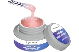 AOBOO Hard Gel Builder Gel for Nails Durable Strong Long-lasting Nude 3D Sculpting Nail Extension Nail Builder Kit 1.05oz (nude, 1fl.oz)