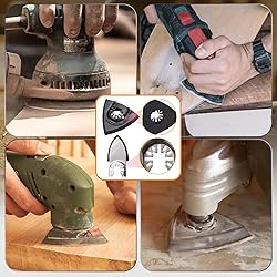 208Pcs Oscillating Tool Sanding Pads Kit, 4Pcs