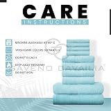 GC Gaveno Cavalia Towels 100% Egyptian Cotton 4 Face 4 Hand 2 Bath Turquoise view 5