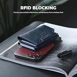 VULKIT Card Holder With Money Band, Minimalist