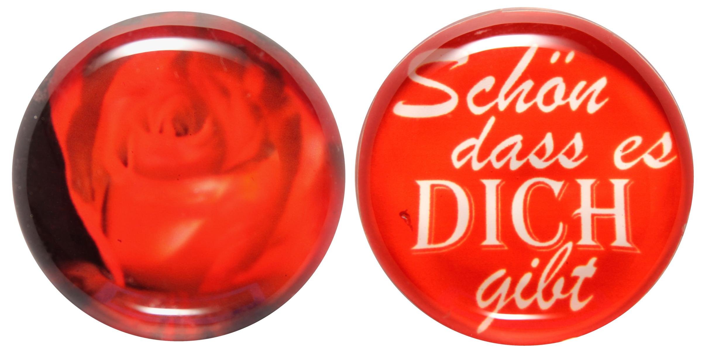 GlasXpert M17 Fridge Magnet, Coloured Glass, 3.5 x 3.5 cm