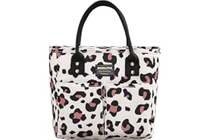 BEENLOVE Insulated Lunch Bag for Women & Men, Leakproof Large Capacity Lunch Box, Reusable Soft Lunch Cooler Bag with Front P