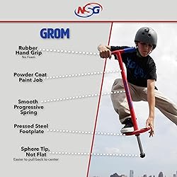 NSG Grom Performance Pogo Stick - Ages 5-9 - 40-90