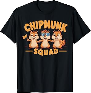 Chipmunk Squad Design for Chipmunk Lover Stuff Kids Chipmunk T-Shirt