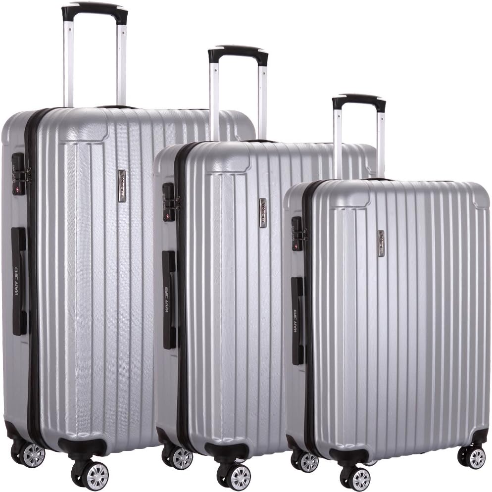 Luggage set Suitcase ABS 3 Piece with TSA Lock Spinner 20in24in28in