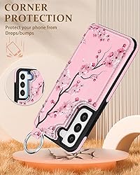 Shorogyt for Samsung S22 Wallet Case with Card