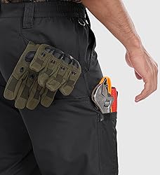 SPOSULEI Mens Cargo Pants Waterproof Ripstop