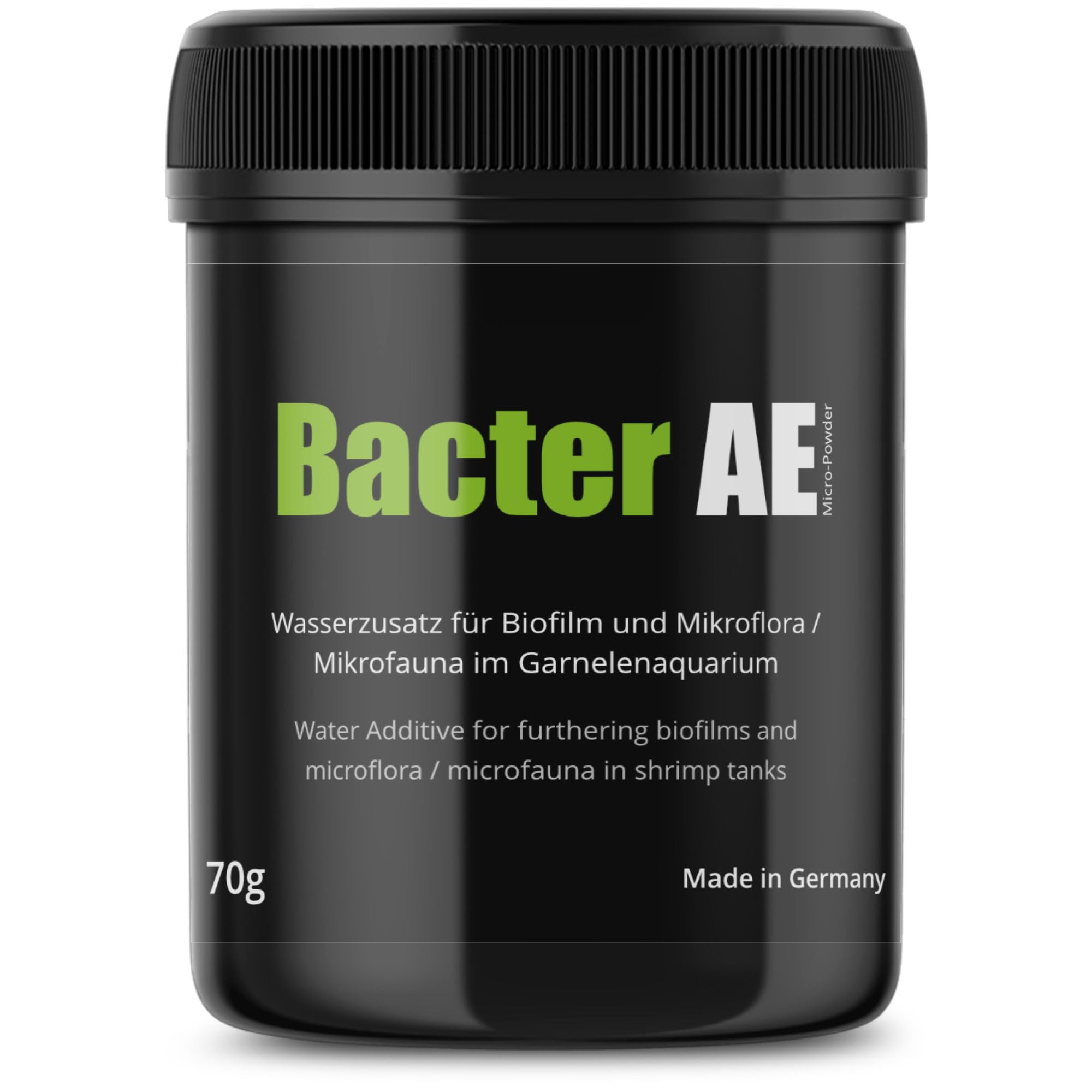 GlasGarten Bacter AE | 70g - Premium water additive with microorganisms, improved water quality & natural biofilm for a good microclimate in the aquarium