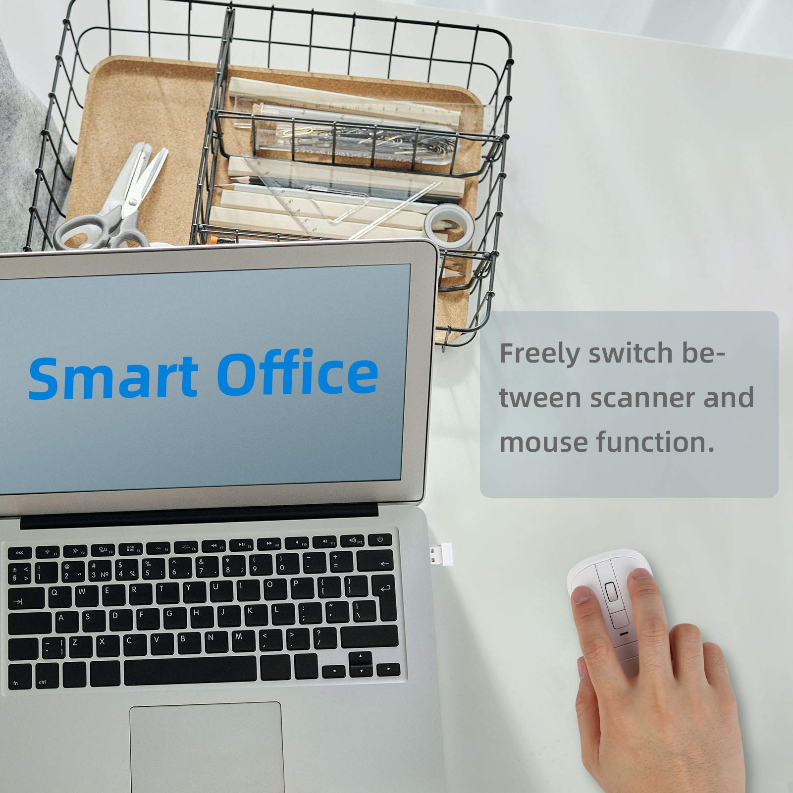Mua New Wireless Mouse Barcode Scanner, 2-in-1 Design 2D Handheld ...