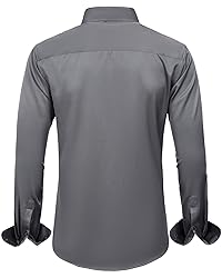 J.VER Men's Dress Shirts Solid Long Sleeve Stretch