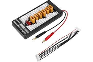 BESPORTBLE Multi-Port Xt60 Charging Board with 4.0mm Banana Plug for Parallel Rc Battery Charging, Portable