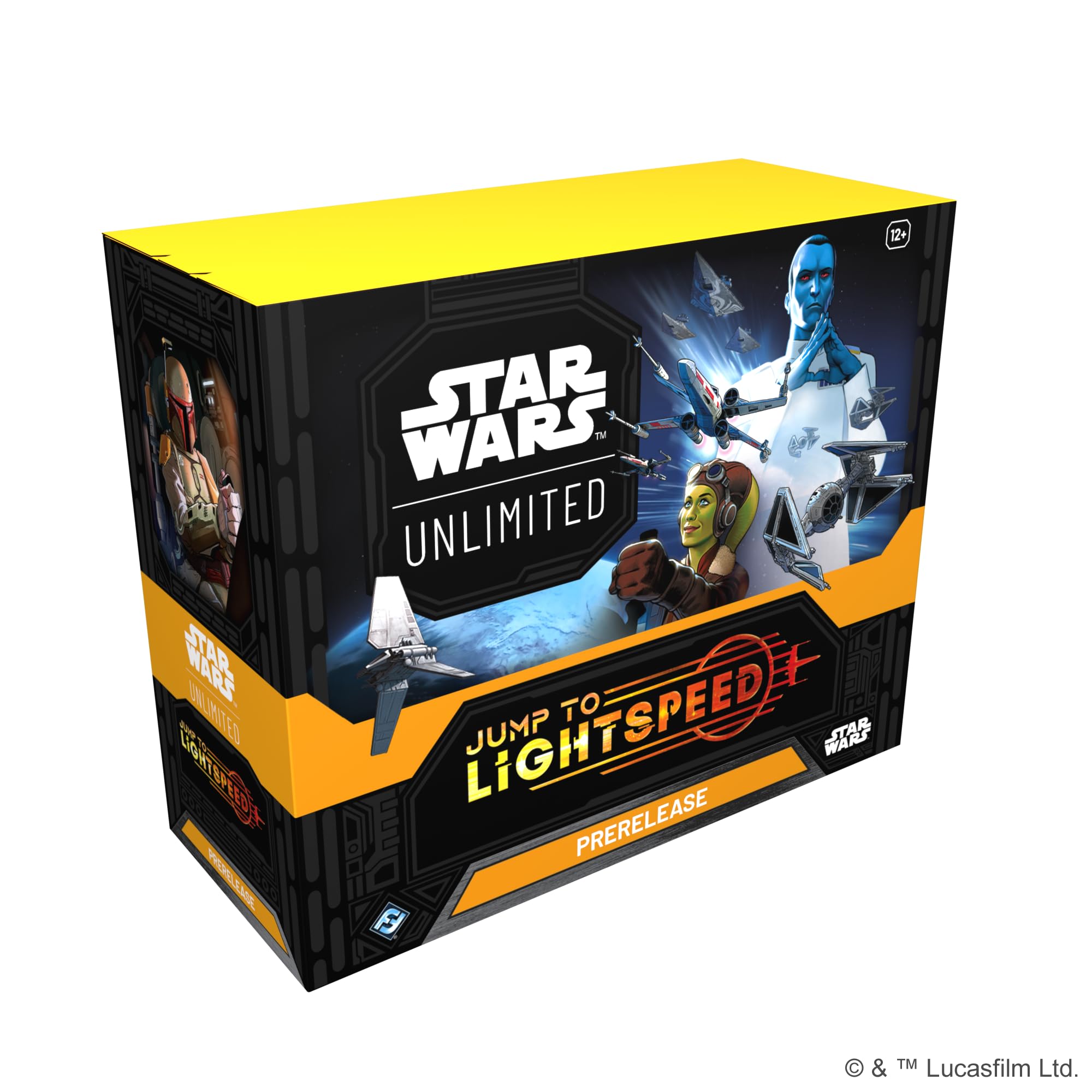 Fantasy Flight Games - Star Wars: Unlimited Trading Card Game - Jump to Lightspeed PRE-RELEASE BOX - Includes 6 Booster Packs, Ages 12+, 2+ Players, 20 Minute Playtime