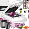 8 Blade All-in-1 Vegetable Chopper Mandoline Slicer with Container, Food Chopper, Onion Chopper, Veggie Cutter for Salad, Kit