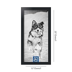 ArtToFrames 11x23 Inch Black Picture Frame, This