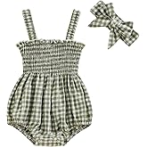 FOMOYUU Infant Newborn Baby Girl Ruffle Sleeveless Romper Summer Clothes Outfit with Cute Floral Print Jumpsuit