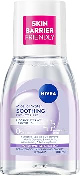 NIVEA Soothing Micellar Water 100ml - Perfume-Free Make-up Remover view 1