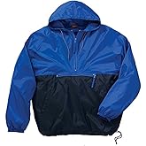 Harriton M750 Packable Nylon Jacket Royal/Navy Large