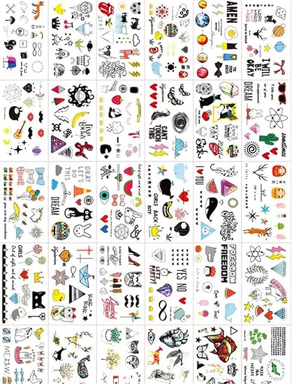 Amazon フ二ンー タトゥーシール 60枚 刺青シール 入れ墨 彼岸花 植物 赤 花 3d 動物柄 薔薇 美人 防水 長持ち 原宿風 森ガール おしゃれ 足 首 鎖骨 06 タトゥーシール 通販