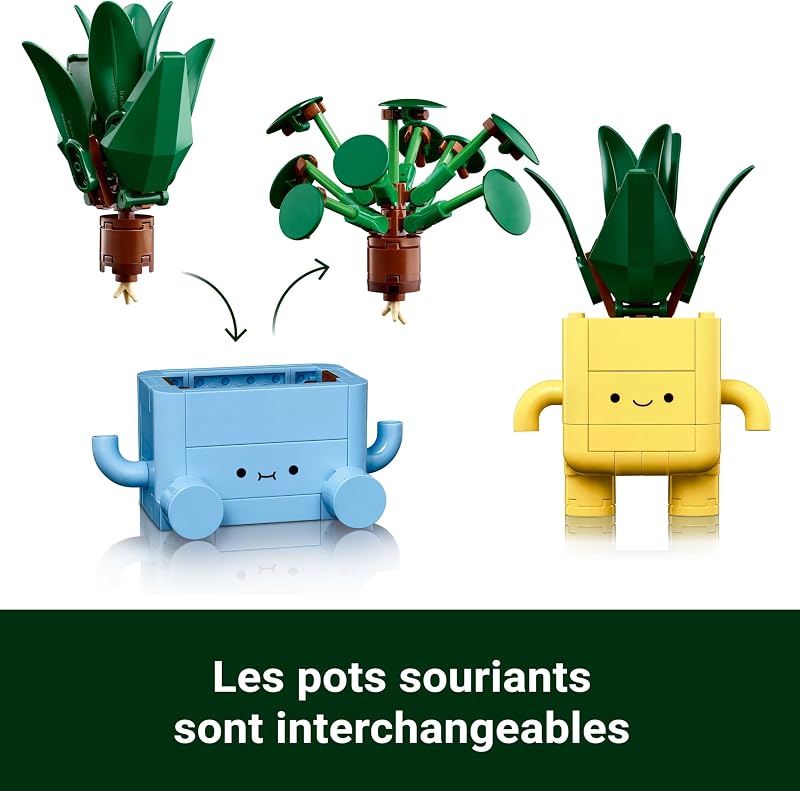 Botanicals Petites Plantes Souriantes - Jouet - Loisirs Créatifs - 2 Plantes Artificielles, 2 Pots de Fleurs Colorés & Visages Interchangeables - Cadeau Nature pour Fille dès 9 Ans & Ado 10349 — photo 5 sur 8