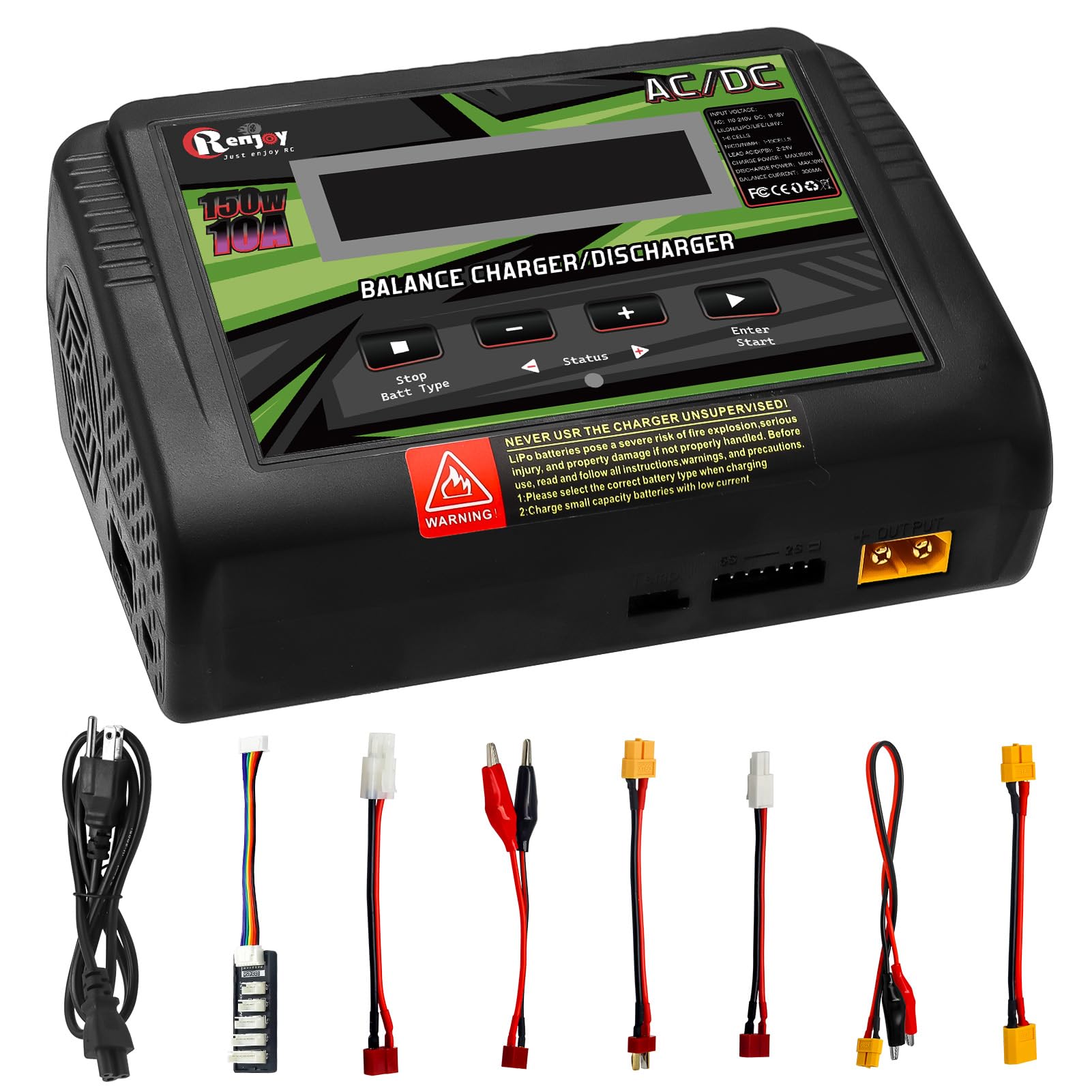 Photo 1 of Lipo Battery Charger, 1S-6S RC Car Charger 150W Lipo Charger 10A Balance Charger Fast Charge Discharge Smart Charger for LiPo/Li-ion/Life Battery(1-6s) NiMH/NiCd (1-15s) RC Battery Charger