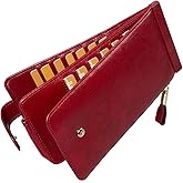 Huztencor RFID Wallet Women Large Size Bifold Multi Card Wallet Case with Zipper Pocke Credit Card Holder for Women | Credit Card Holder, RFID Blocking
