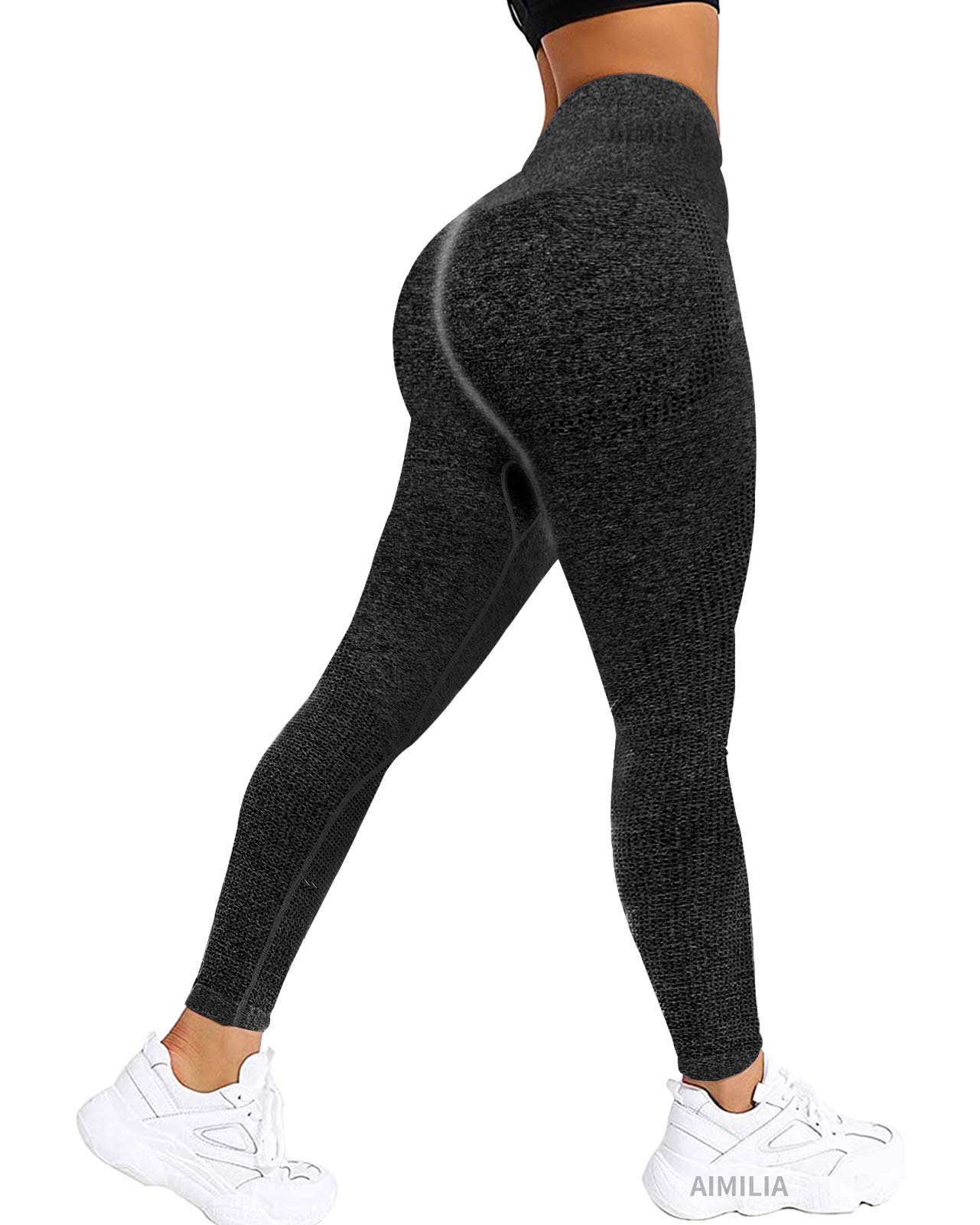 Womens Seamless Workout Leggings High Waist Yoga Gym Pants Butt Lift Tummy Control Tights Athletic Leggings