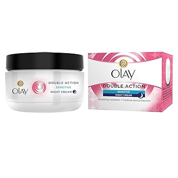 Amazon Com Olay Double Action Night Cream Sensitive 50ml Beauty