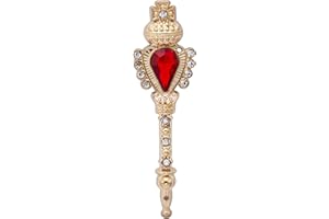 A N KINGPIIN AN KINGPiiN Lapel Pin for Men Key with Stone and Stone Detailing Brooch Costume Pin Shirt Studs Men's Accessories (Gold)