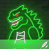 LMHSE Green Neon Sign Dimmable LED Neon Sign for Wall Decor Boys Room Decor Dinosaur LED Signs for Wall Art D ecor Boys Girls Birthday Party Gifts