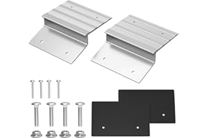 Salcod Aluminum Ramp Top Kit, 2"× 8" Heavy Duty Loading Ramp Ends for Truck, Motorcycle, Lawn Mower, and ATV, 700 lbs Capacity Per Ramp