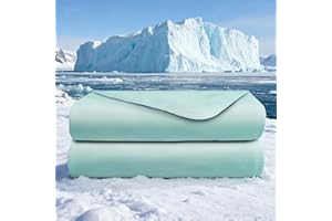 jiaao Cooling Comforter Full Size, Cooling Blanket for Hot Sleepers, Lightweight Breathable Summer Blanket, All-Season Double Side Bedding Comforter for Night Sweats Relief (Green, 79"x90")