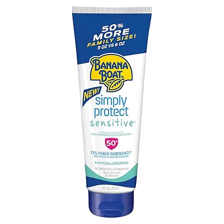 banana boat sensitive face sunscreen