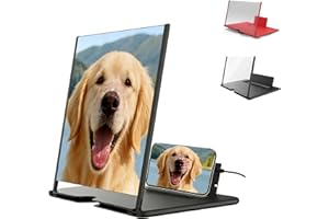 2026 New Phone Screen Magnifier, 12" HD Mobile Screen Magnifier Version Clear, Foldable Portable Screen Amplifier Presents fo