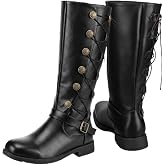Ramede Men's Medieval Pirate Boots, Renaissance Costume Boots
