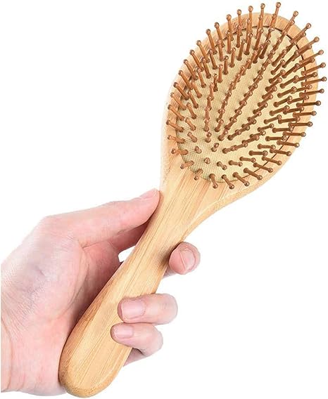 Amazon Co Jp ヘアブラシ パドルブラシ 静電気防止脱毛防止頭皮の圧迫軽減 薄毛改善 頭皮マッサージ 血行促進 ダメージ軽減 男性と女性 子供 への適用 Size 円形 ホーム キッチン