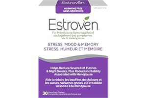 Estroven Stress, Mood and Memory Menopause Supplements for Women, Nigh Sweats and Hot Flashes Menopause Relief, Black Cohosh,