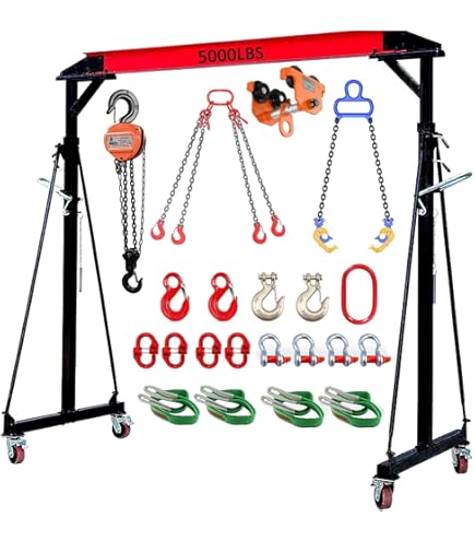 JEGS 81245K Gantry Crane with Trolley and Chain Hoist : Amazon.ca