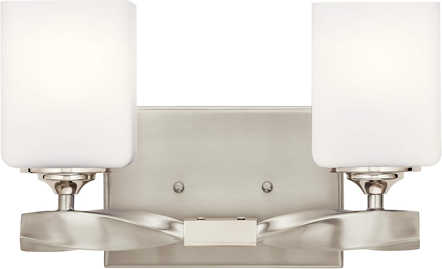 Kichler 55001NI Marette Vanity, 2-Light 150 Total Watts, Brushed Nickel: Home Improvement