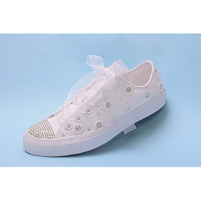 bling white trainers