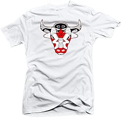 Jordan Retro 6 Carmine Match Tees - Bull 6 White