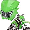 AnXin Motorcycle LED Headlight Head Light Lamp Headlamp Kit for KX125 KX250 KXF250 KXF450 KLX200 KLX250 KLX450 KX65 KX85 Dirt Bike Green