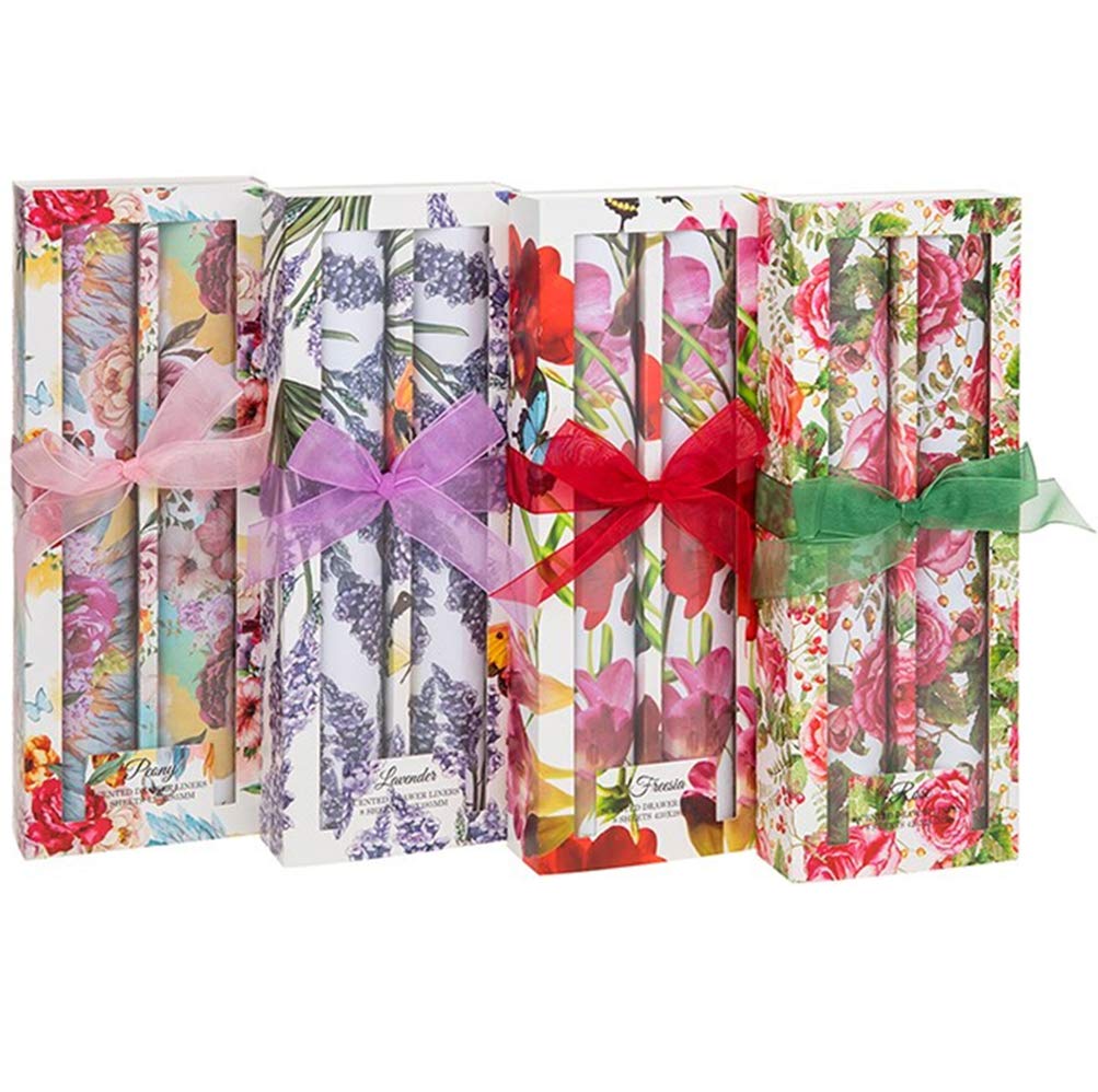 Shudehill Giftware Fragrant Garden Scented Drawer Liners - 8 Liners 420x285mm - Gift Boxed (Lavender)