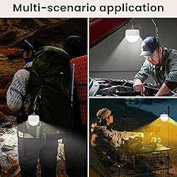 SCOPOW Rechargeable Light Bulbs with Remote Control