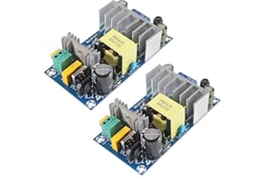 ATNSINC 2PCS AC to DC Isolated Power Supply Module - DC 24V 4A / 5V 1A Dual Output - AC 120V (90-265V) 50-60Hz to 24V 5V 120W Max Industrial Power Module