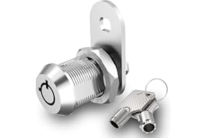 Jayseon 1 Pack Cabinet Locks with Keys, RV Compartment Locks 5/8" Cam Lock Keyed Alike, Toolbox Locks RV Storage Lock for Storage Door Mailbox, Zinc Alloy