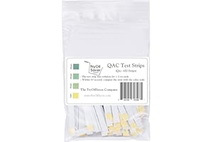 FryOilSaver, QAC Test Strips, Restaurant Quaternary Ammonium Sanitizer Test Strips, 0-400 ppm, Multi Quat Strips for Food Ser