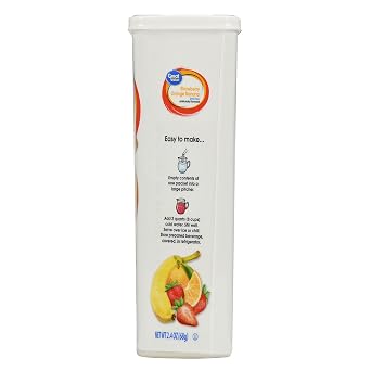 6 tubs makes 6@1/2gal great value sugar free strawberry Orange and banana drink Mix (078742077345)