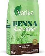 Vatika Naturals Henna Natural Brown Hair Colour 60g 6 x 10g Sachets view 1